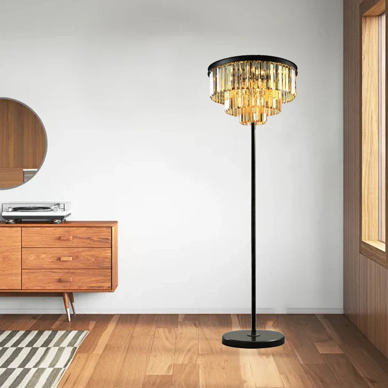 Afralia™ Crystal Floor Lamp: Modern Nordic Design for Luxury Living Room Decor