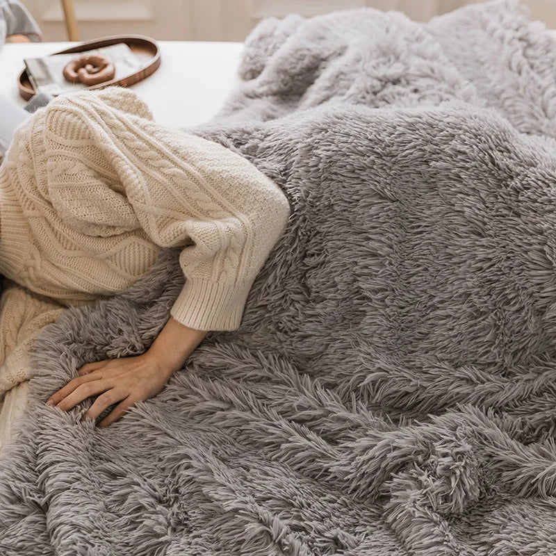 Afralia™ Cozy Faux Fur Throw Blanket for All Seasons