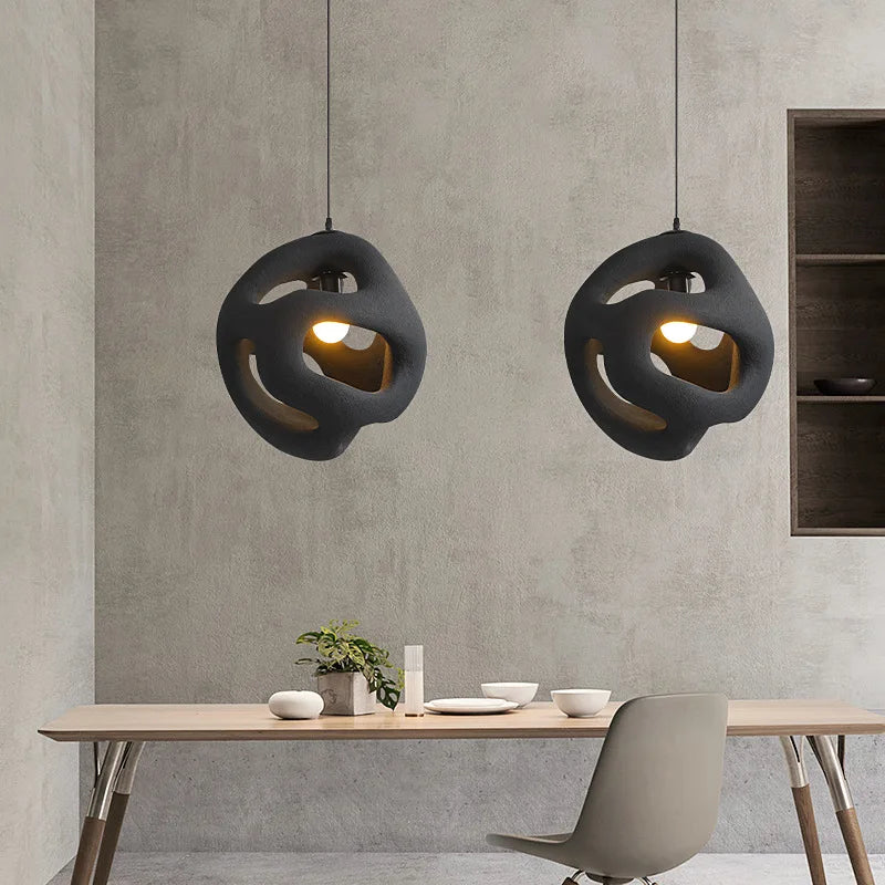 Afralia™ Wabi Sabi Chandelier: Modern Nordic Pendant Lamp for Living Room, Bedroom, Kitchen