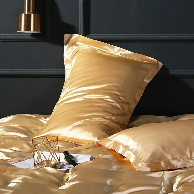 Afralia™ Silk Pillowcase: Luxurious Silky Soft Skin-Friendly Pillow Cover for Beauty Sleep