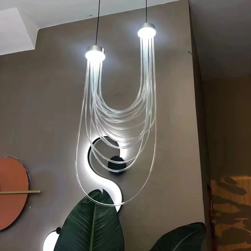 Afralia™ LED Acrylic Pendant Light for Bedroom and Dining Room