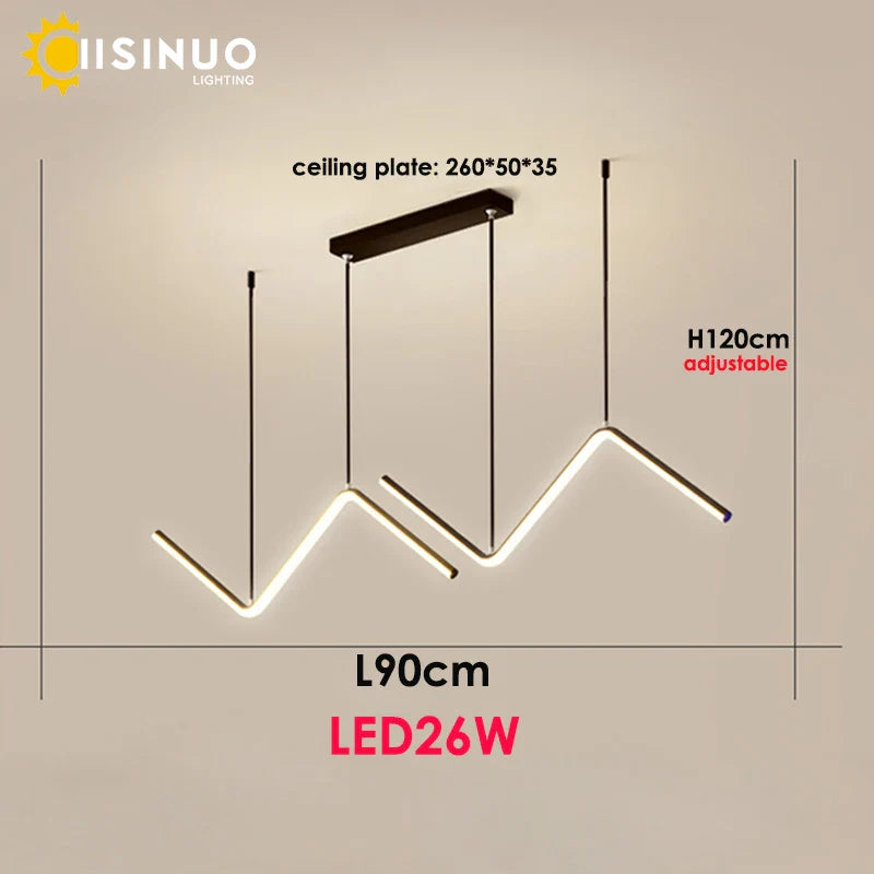 Afralia™ Modern LED Pendant Light Adjustable Luminaire for Home Decoration Lighting