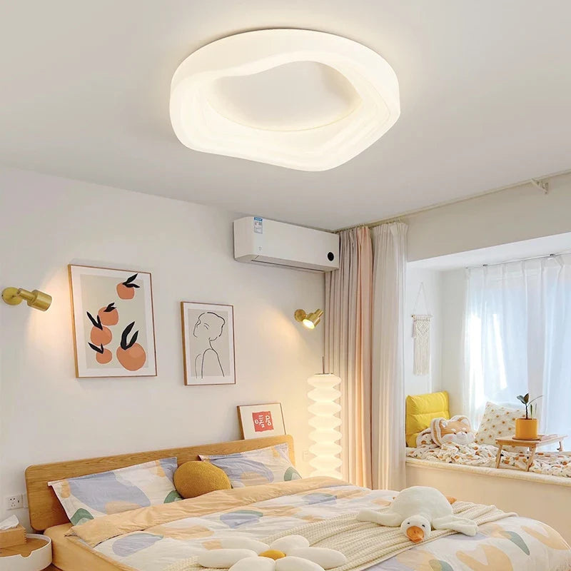 Afralia™ Cloud Cookie LED Chandeliers Modern Minimalist Children's Room Bedroom Lamp