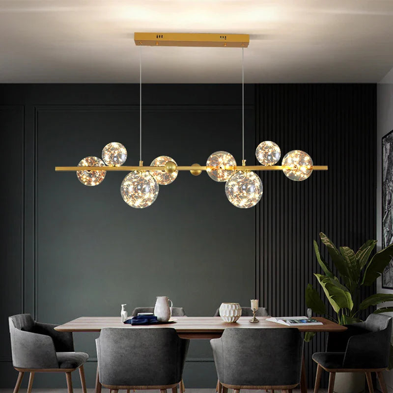 Afralia™ LED Chandelier: Luxury Interior Lighting for Modern Living, Kitchen, or Dining Room