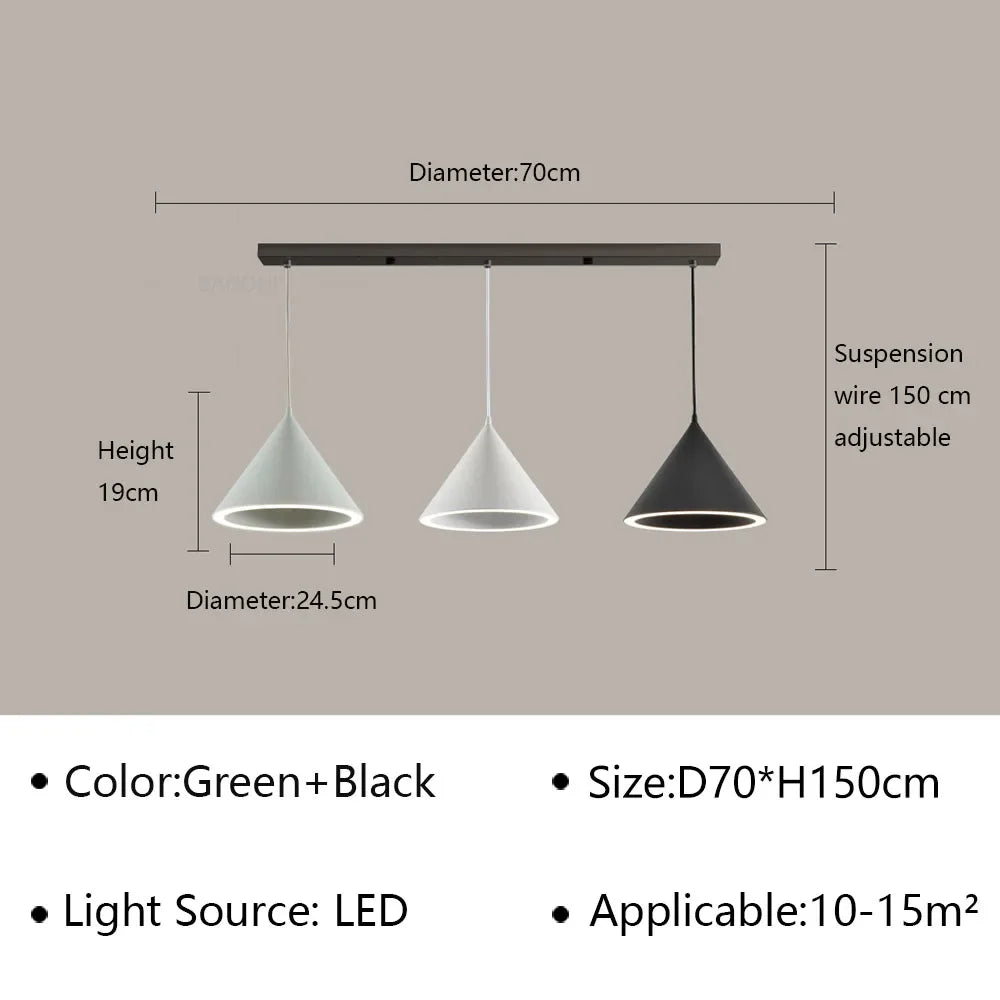 Afralia™ Macaron LED Pendant Light: Modern Chandelier Fixture for Living Dining Bedroom