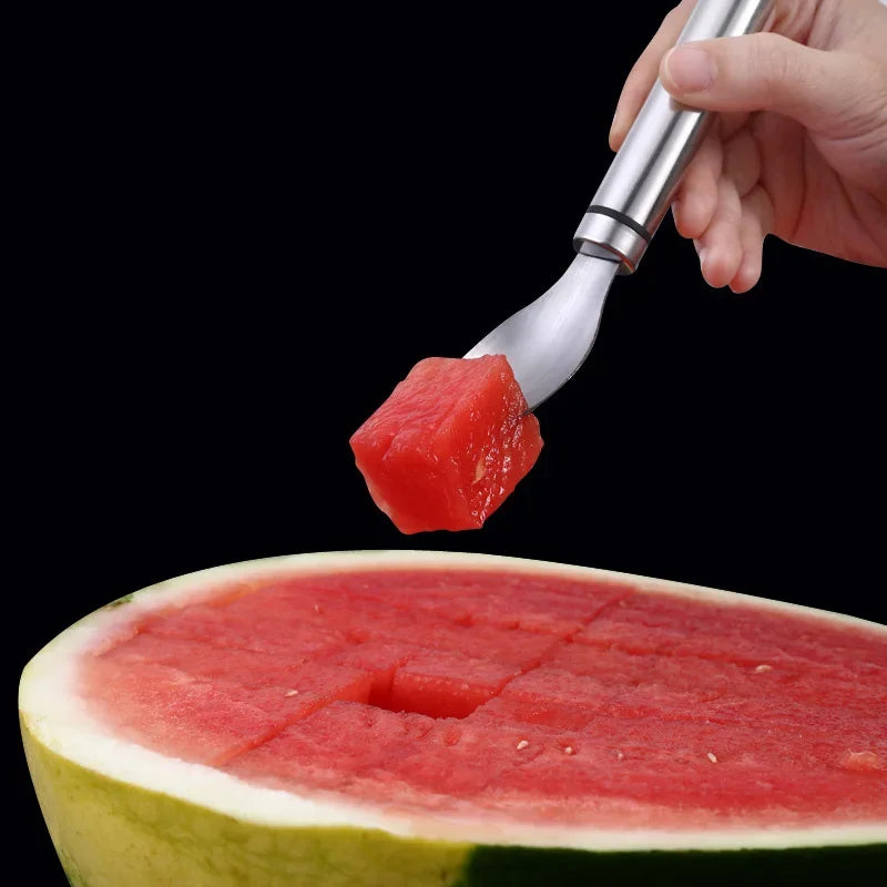 Afralia™ Watermelon Fork & Slicer Set for Easy Fruit Cutting