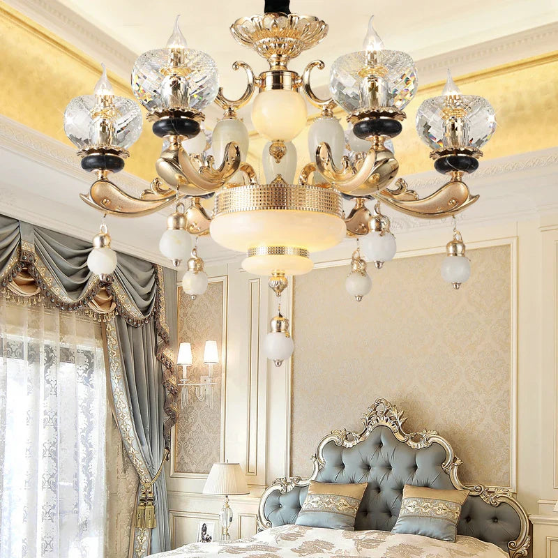 Afralia™ Crystal Chandelier: European Elegance for Living, Dining & Bedroom