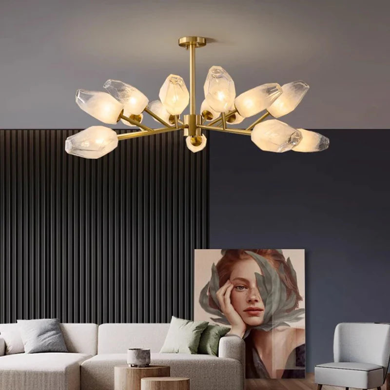 Afralia™ Modern Ceiling Chandelier for Dining Room Hanging Light Fixture - Indoor Living Room Lighting