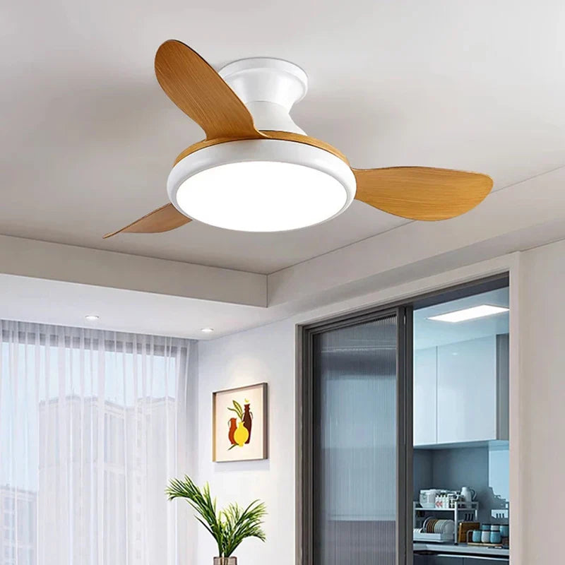 Afralia™ LED Ceiling Fan Lights for Children's Bedroom and Dining Room