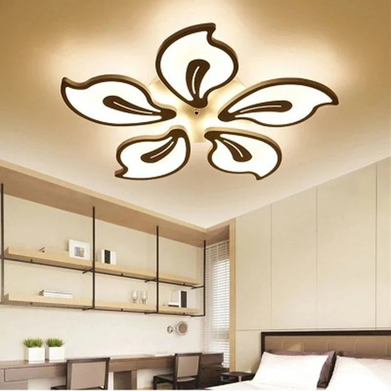 Afralia™ Modern LED Acrylic Chandelier for Living Room, Bedroom, Study - Ceiling Light Fixtures