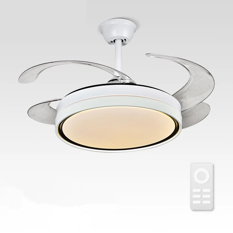 Afralia™ Modern LED Ceiling Fan with Remote Control for Living Room, Bedroom, Dining Room