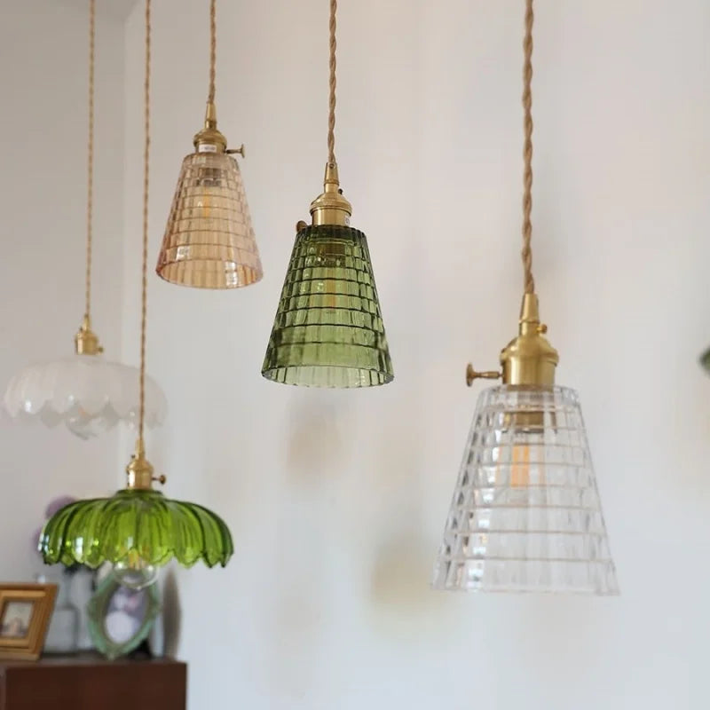 Afralia™ Glass Pendant Light LED Modern Minimalism Hanging Lamp Nordic Kitchen Lighting