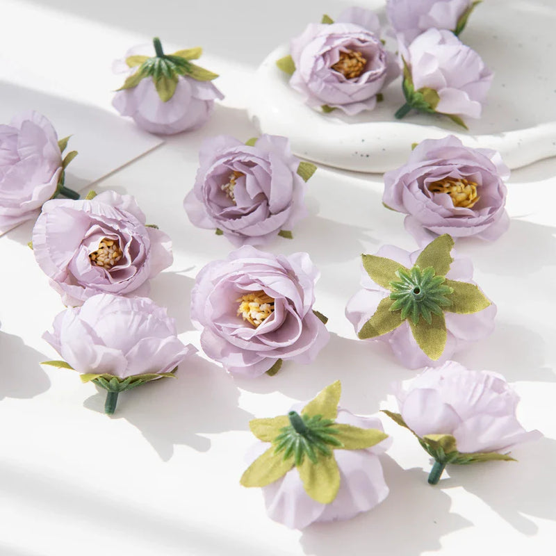 Afralia™ Silk Rose Artificial Flowers for Scrapbook Wedding Home Decor