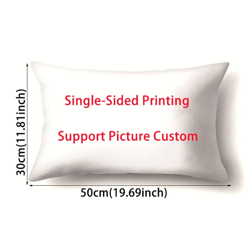 Gray Geometric Pillowcase Short Plush Cushion Cover for Home Decor - Afralia™
