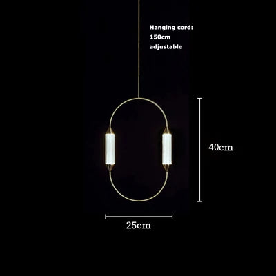 Afralia™ Glass Tube LED Chandelier: Nordic Minimalist Lighting for Living Room and Bedroom Decor