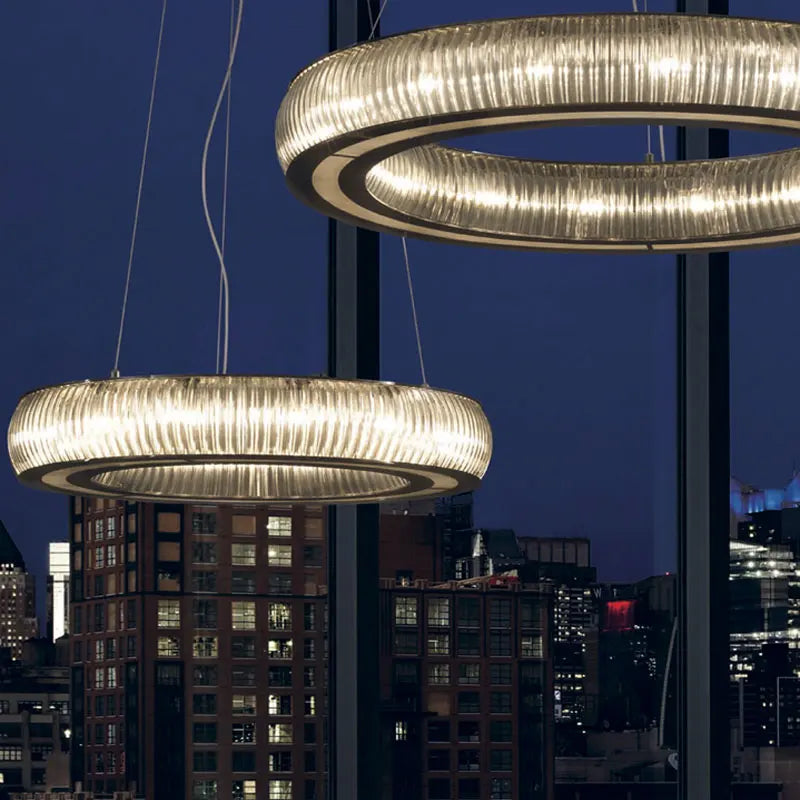 Afralia™ Crystal LED Ceiling Pendant Chandelier for Modern Luxury Living Room Décor