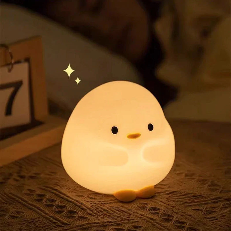 Afralia™ Panda Silicone Night Light: Rechargeable Brightness Timing Sleep Nightlight for Kids