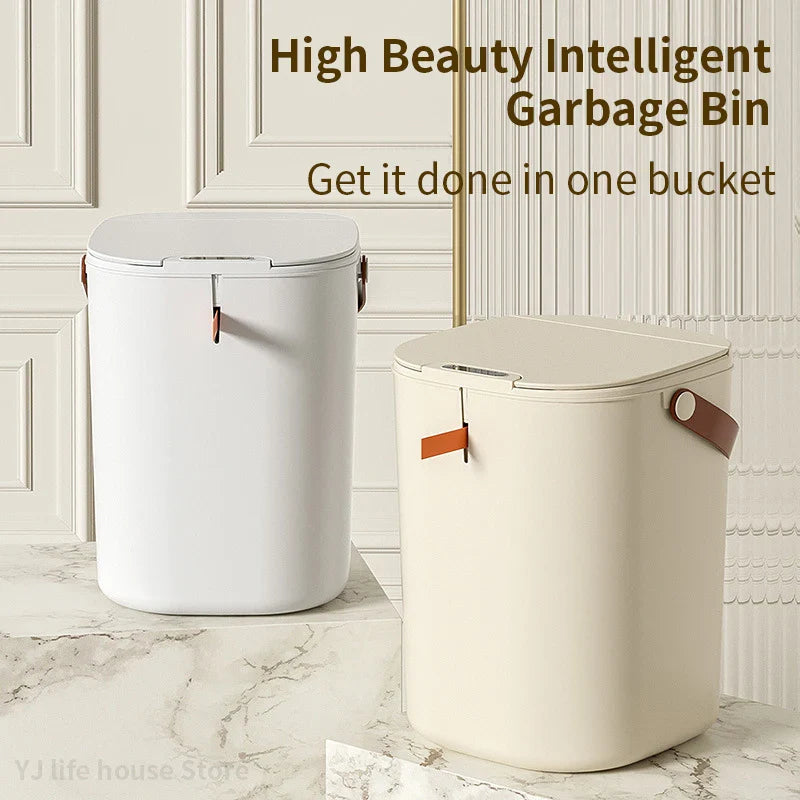 Afralia™ Smart Sensor Garbage Bin | Automatic Sealing Waste Can for Kitchen & Bathroom