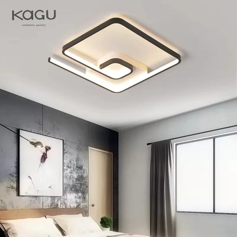 Afralia™ Modern Nordic Art LED Ceiling Lamp for Bedroom & Study