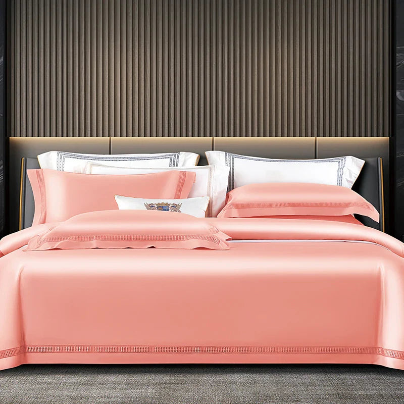 Afralia™ Egyptian Cotton Duvet Cover Set, 1000TC Bedding: Quilt Cover, Sheet, Pillowcases