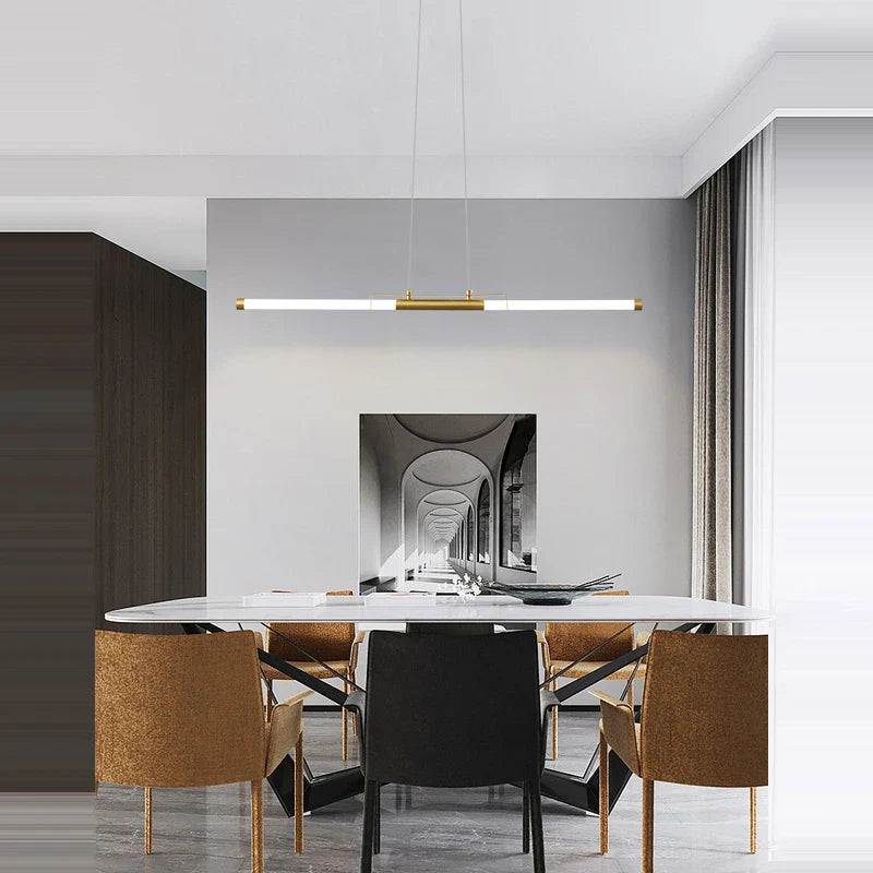 Afralia™ LED Black Gold Designer Chandelier Lighting for Dinning Room
