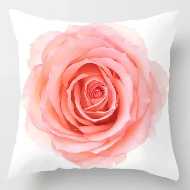 Pink Patterned Afralia™ Decorative Throw Pillow Cover for Car, Chair, Bed & Sofa