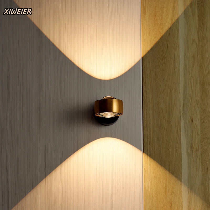 Afralia™ LED Projection Wall Lamp for Bedside, Corridor, Living Room - Modern Nordic Design