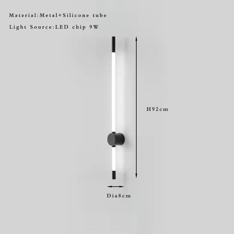 Afralia™ Vertical Slim Wall Sconce Indoor Light Fixture