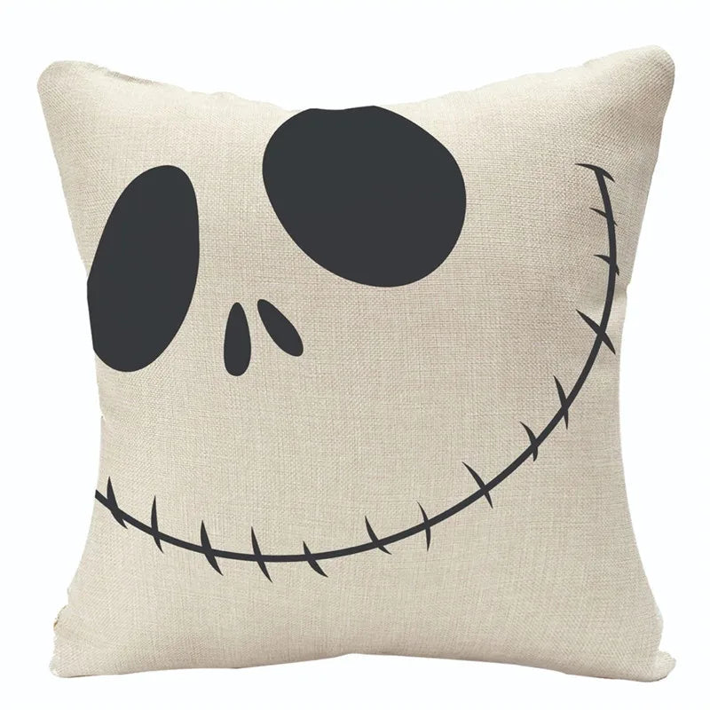 Afralia™ Halloween Linen Cushion Cover for Living Room Decor and Sofa - Trick or Treat