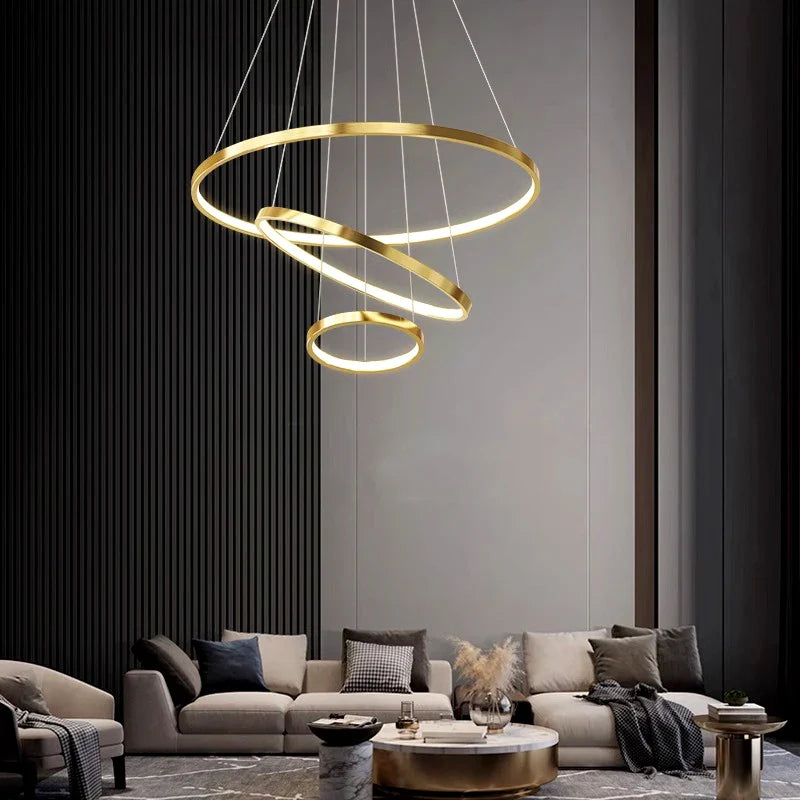 Afralia™ Modern Pendant Light Chandelier for Indoor Dining Room and Living Room