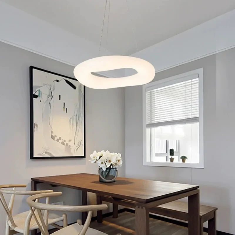 Afralia™ Cozy Cotton Ceiling Chandelier for Bedroom, Kitchen, and Living Room