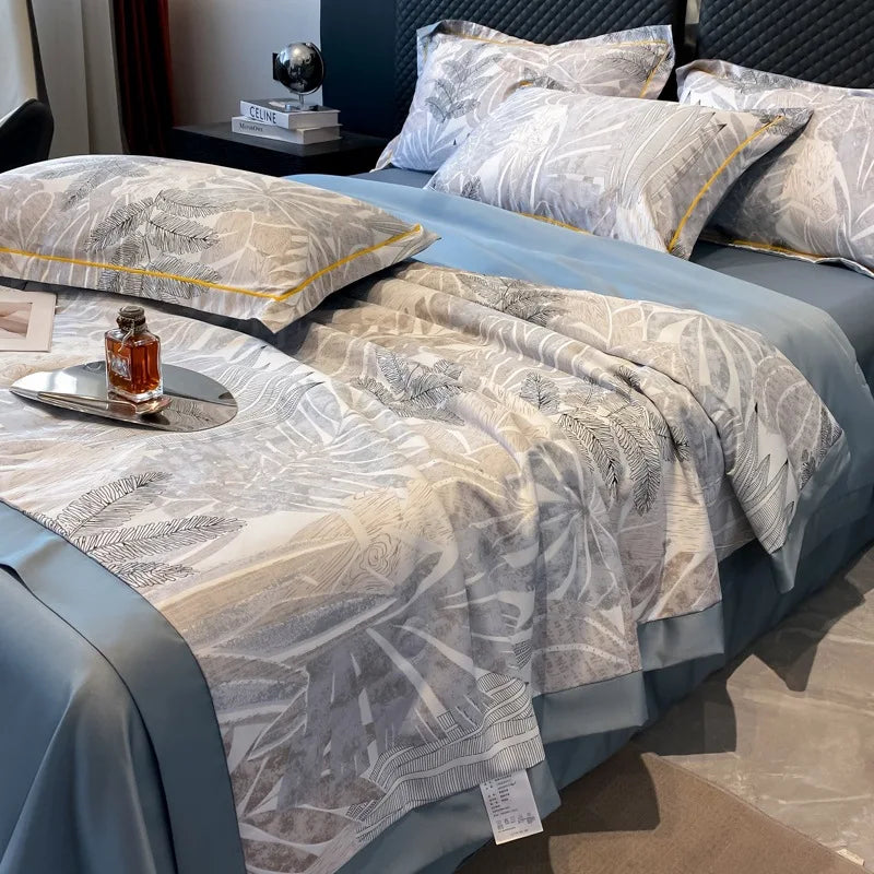 Afralia™ Luxury Floral Summer Quilt Comforter - Soft, Skin-Friendly & Machine Washable