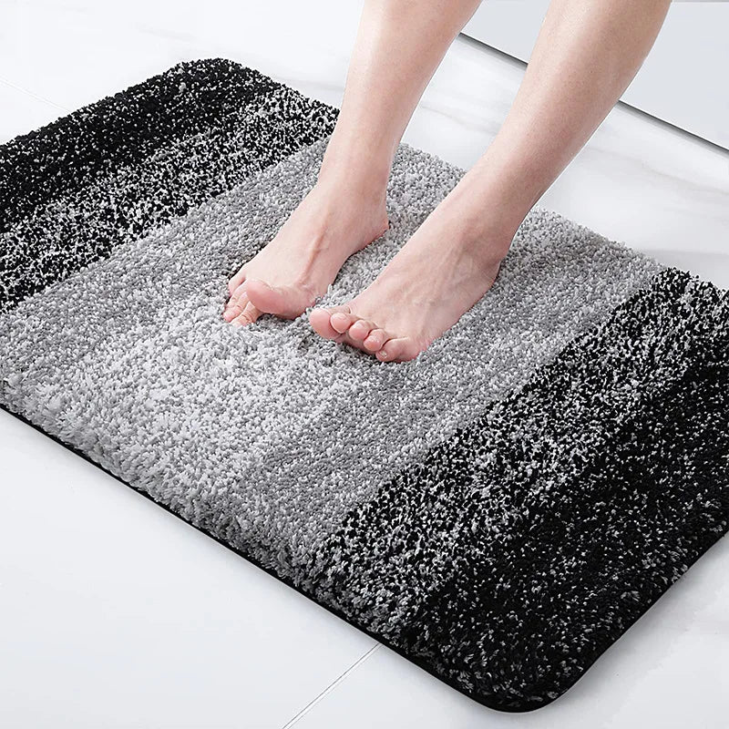 Afralia™ Gradient Color Thick Bath Carpet: Super Absorbent, Anti-slip Bathroom Rugs