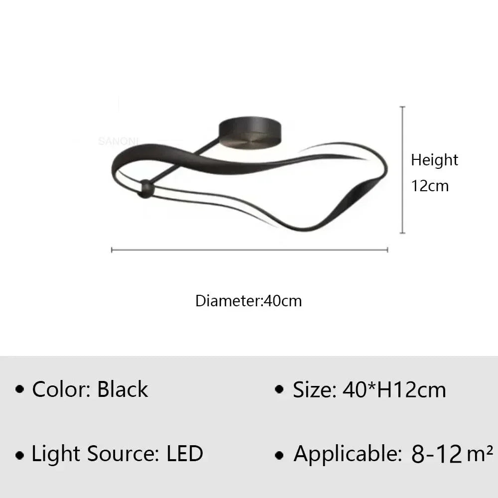 Afralia™ Nordic Luxury LED Ceiling Chandelier for Home Decor Lighting