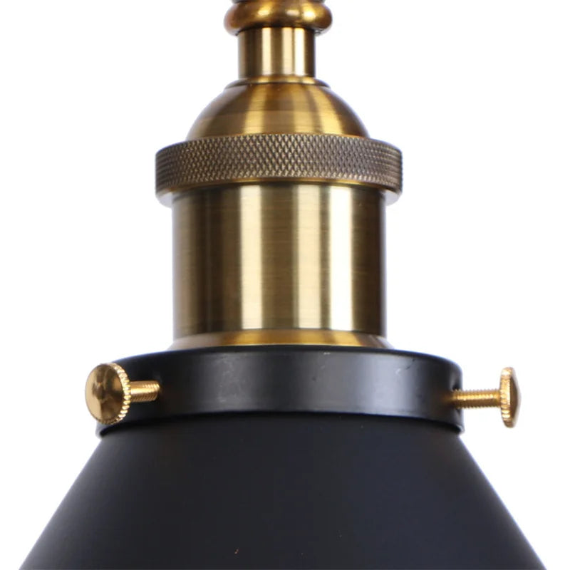 Afralia™ Industrial Loft LED Wall Lamp Black Vintage Swing Arm Mirror Light