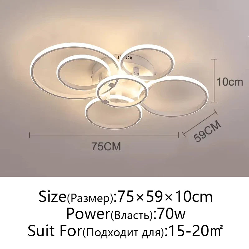 Afralia™ Modern LED Ceiling Chandelier in Gold & Black for Living Room, Bedroom, Study - Dimmable Indoor Lighting