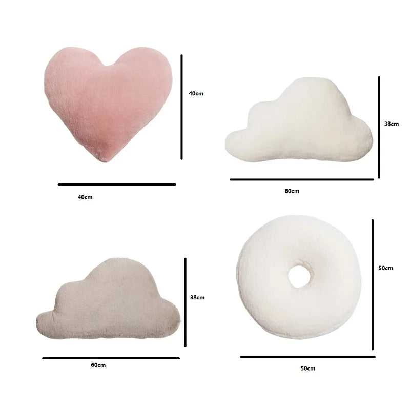 Afralia™ Soft Cloud Pillow for Kids - Cute Plush Bed Decorative Cushion