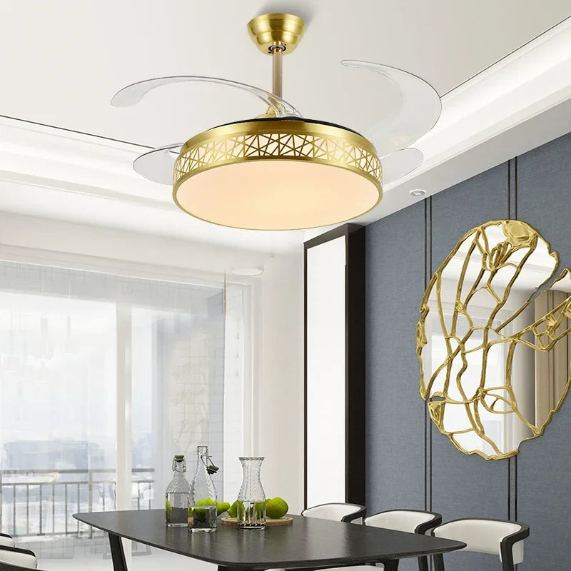 Afralia™ Ceiling Fan with LED Lights and Remote Control, Wholesale Factory Fan Covers