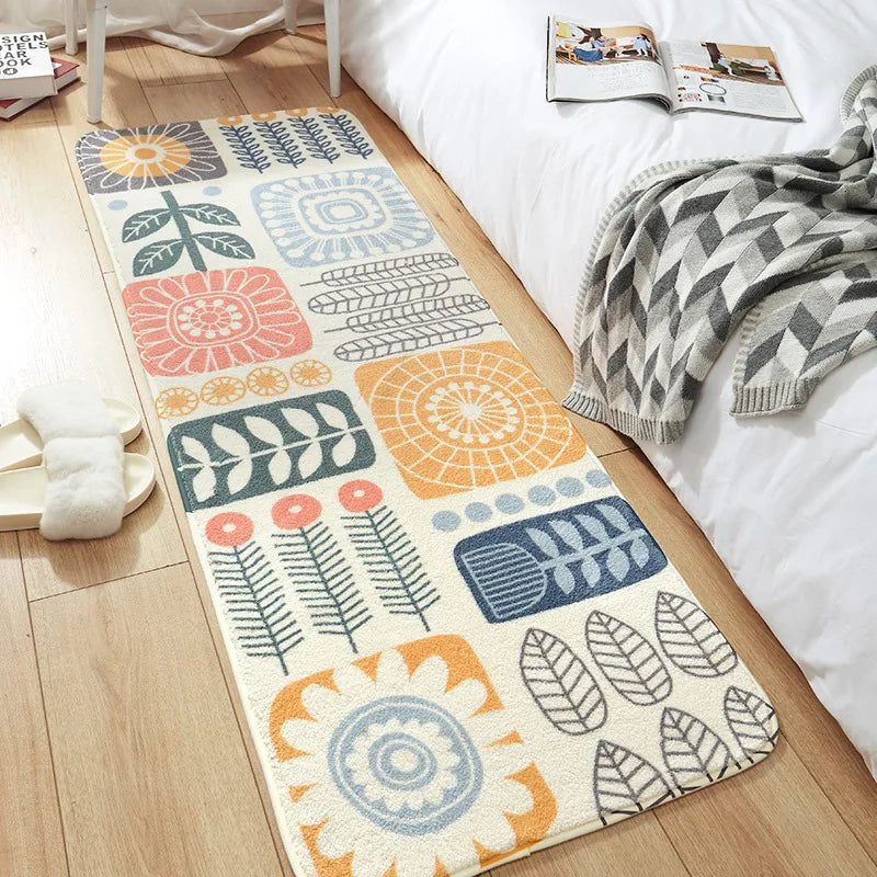 Afralia™ Cozy Faux Lamb Wool Bedside Rug for Bedroom Decor Anti-Slip Soft Living Room Carpet