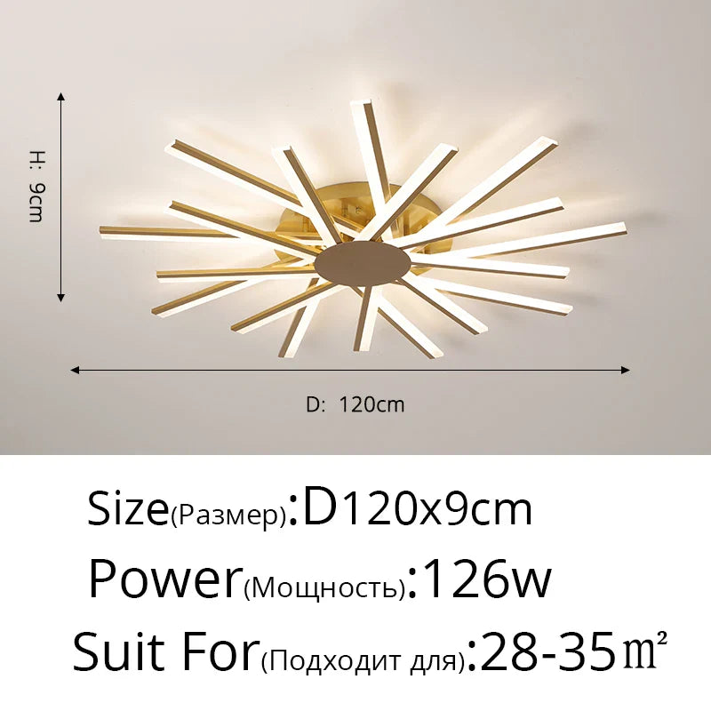 Afralia™ Nordic Chandelier LED Lamp Modern Ceiling Lights for Living Room Bedroom Kitchen Decor
