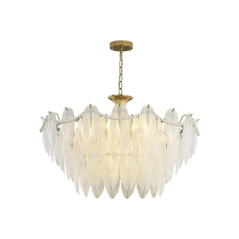 Afralia™ Crystal Feather Chandelier: Luxury Pendant for Home Decor & Designer Ceiling Fixture