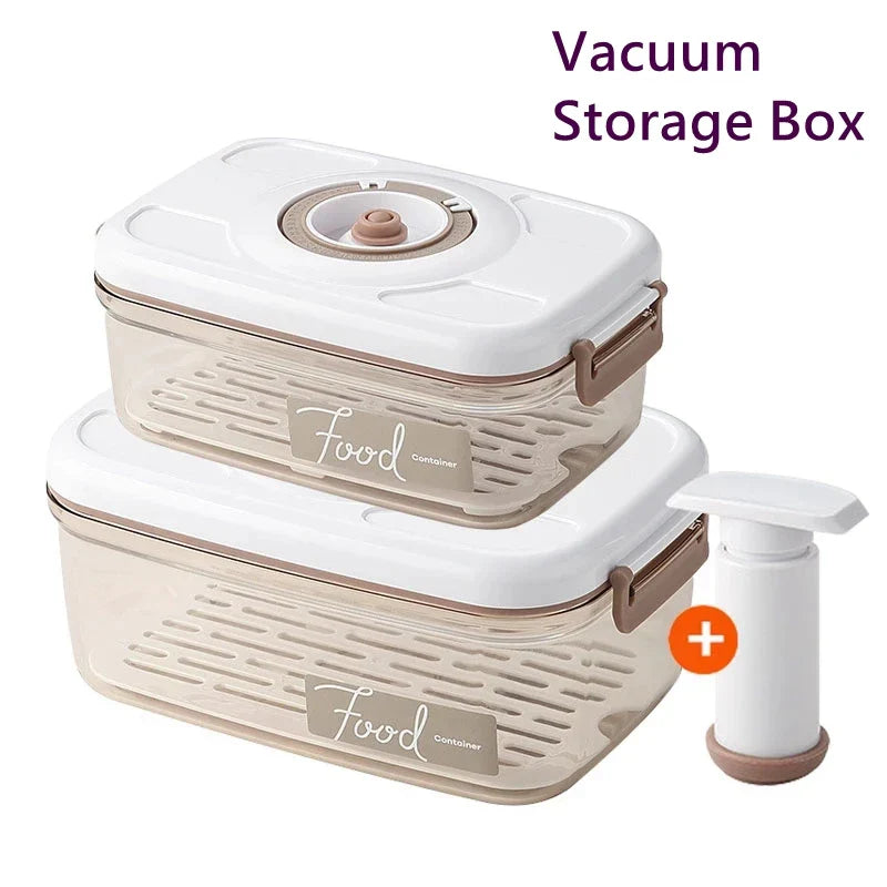 Afralia™ Vacuum Sealed Food Dispenser Box for Kitchen Storage