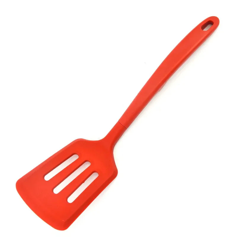 Afralia™ Silicone Kitchen Utensils Set for Cooking - Large Turner, Spatula, and Fish Frying Shovel