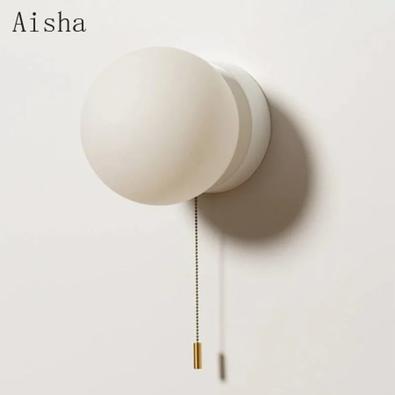 Afralia™ Ball Wall Light: Modern Creative Bedroom Lamp for Living Room Hotel Decor