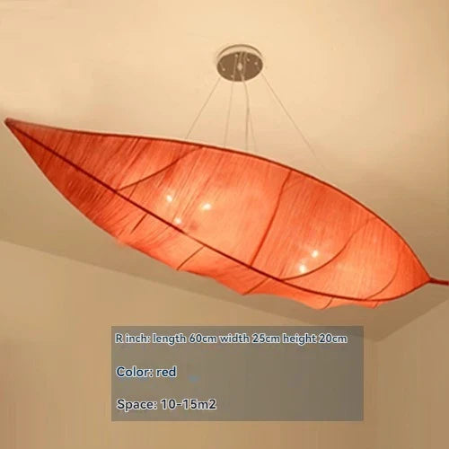 Afralia™ Retro Paper Fabric LED Pendant Light for Bedroom Teahouse Beauty Salon