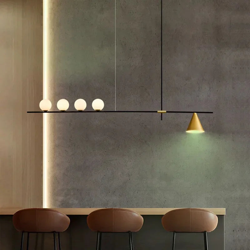 Afralia™ Glass Chandelier Pendant Light for Dining Room Kitchen Fixtures