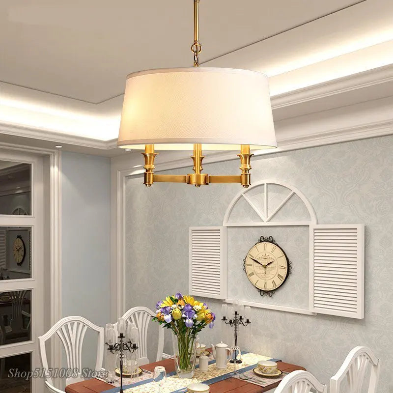 Afralia™ Art Deco Copper Pendant Light for Dining Room, Living Room & Bedroom Lighting