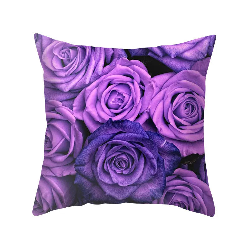 Afralia™ Blue Purple Polyester Pillow Case Throw Pillow Cover for Home Office Bedroom Sofa