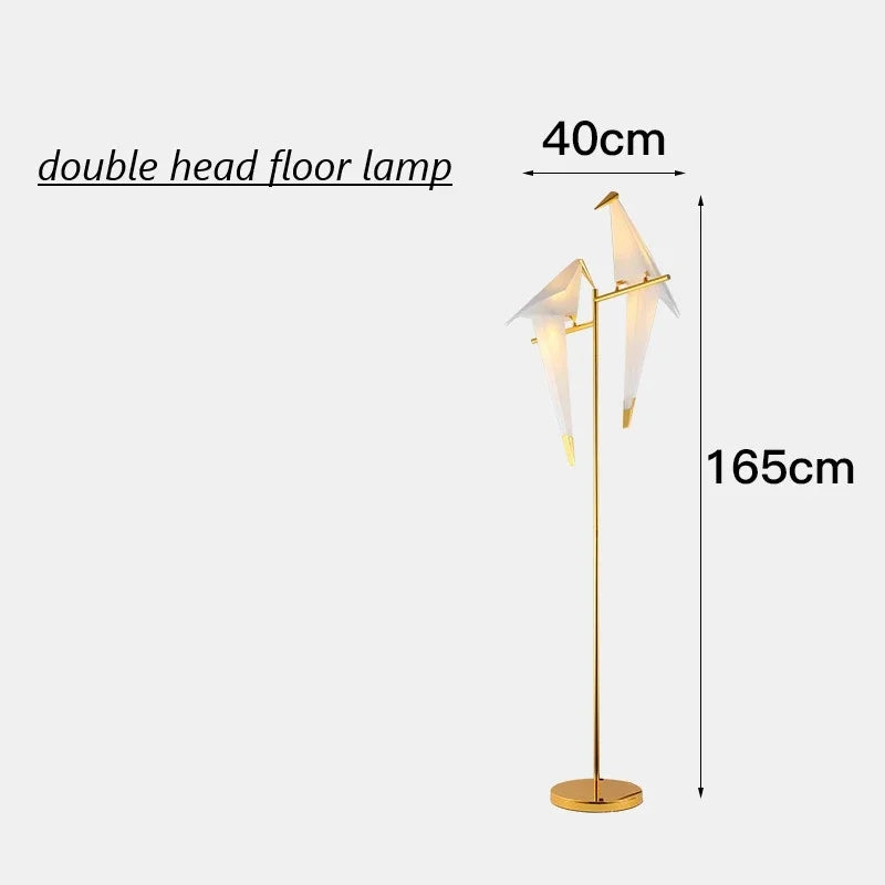 Afralia™ Nordic Bird Floor Lamp: Modern Minimalist Standing LED Light for Living Room Bedroom