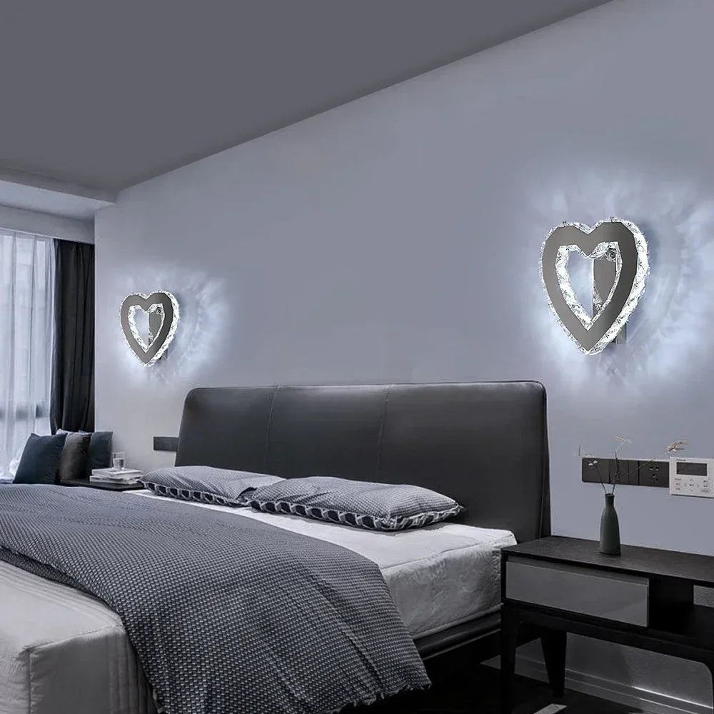 Afralia™ Crystal LED Wall Sconce: Modern Minimalist Lighting for Living Room, Bedroom, Hallway